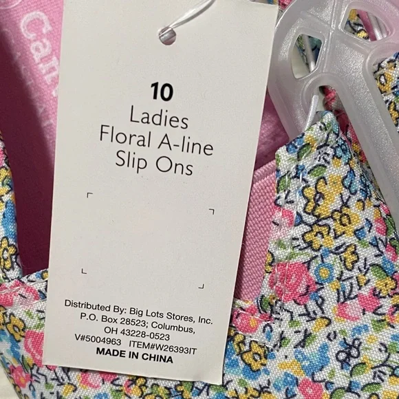 2 for $12 from my closet-Bella Canvas Women's Floral Slip-On Sneakers - Picture 2 of 4